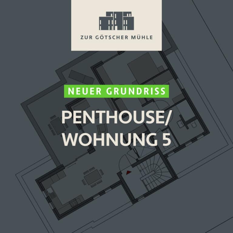 “Zur Götscher Mühle” Penthouse neuer Grundriss – zum Kauf