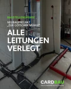 Rohinstallation von Elektro- und Sanitärleitungen im Neubau in Langenfeld